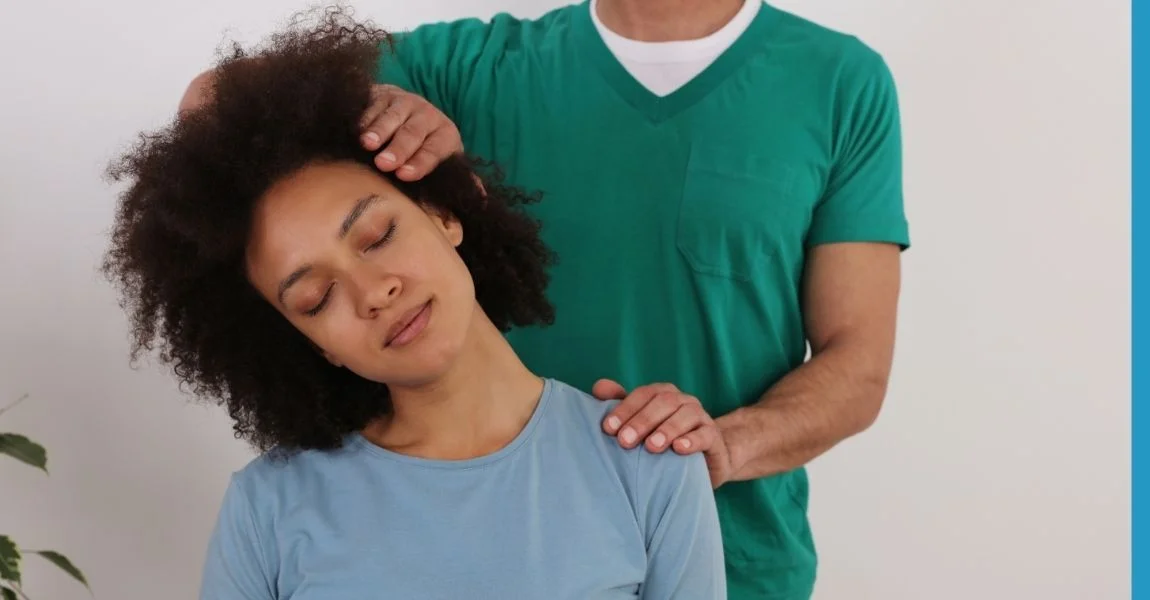 Chiropractor performing a personalized neck adjustment